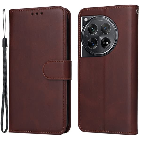 SKALO OnePlus 12 5G PU-læder Pungetui
