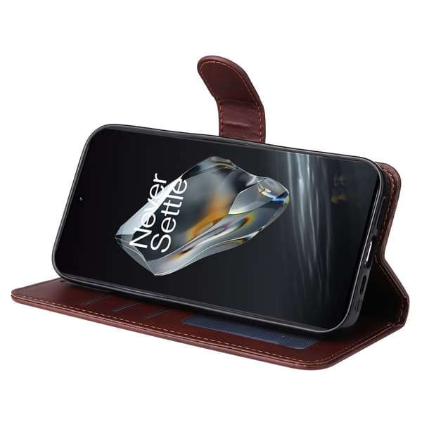 SKALO OnePlus 12R 5G PU-læder Pungetui