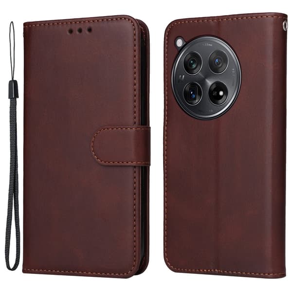 SKALO OnePlus 12R 5G PU-læder Pungetui