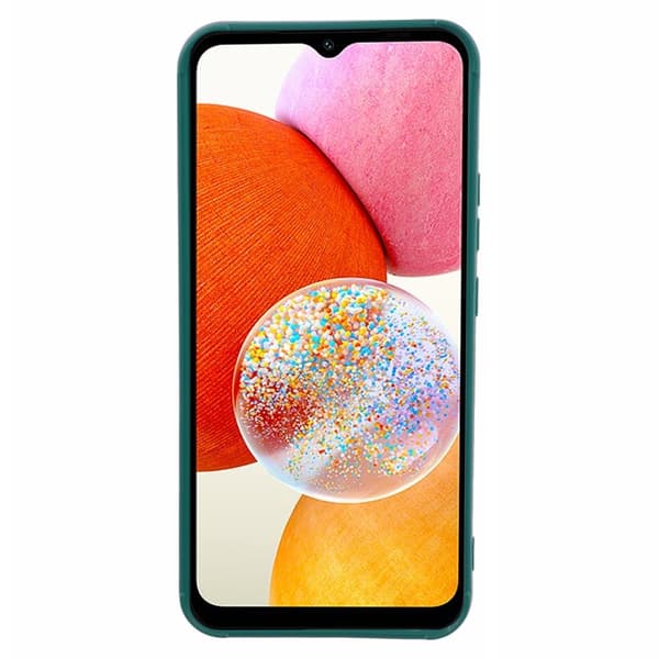 SKALO Samsung A15 4G Puffer Bumper TPU-suojakuori - Vihreä