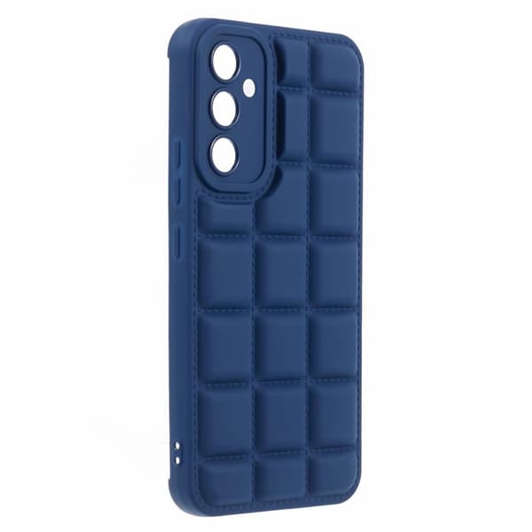 SKALO Samsung A15 4G Puffer Bumper TPU-suojakuori - Tummansininen