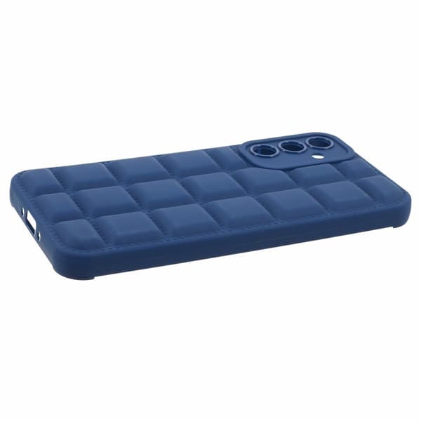 SKALO Samsung A15 4G Puffer Bumper TPU-suojakuori - Tummansininen
