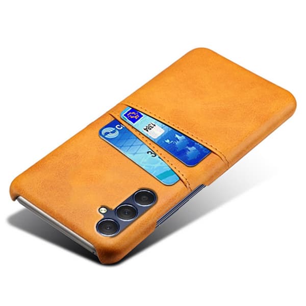 SKALO Samsung A15 5G PU Läder Skal med Korthållare/Plånbok - Brun