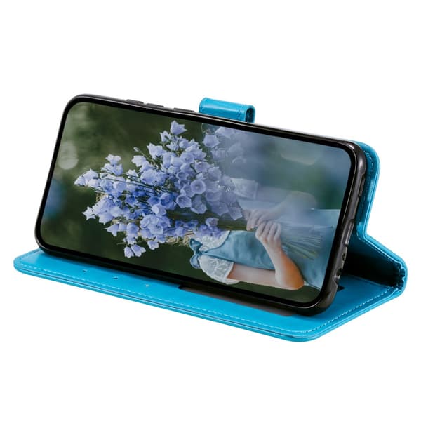 SKALO Samsung A15 4G Mandala Flip Cover - Blå