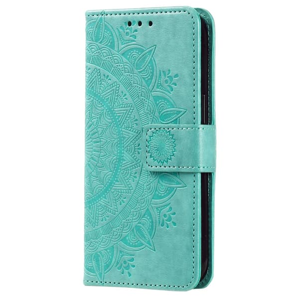 SKALO Samsung A15 4G Mandala Plånboksfodral - Turkos