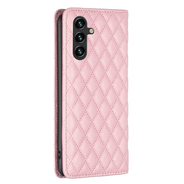 SKALO Samsung A15 4G BINFEN COLOR Iso Tikattu Lompakkokotelo - Pinkki