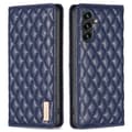 Pikkukuva 1 / 8: SKALO Samsung A15 4G BINFEN COLOR Iso Tikattu Lompakkokotelo - Sininen
