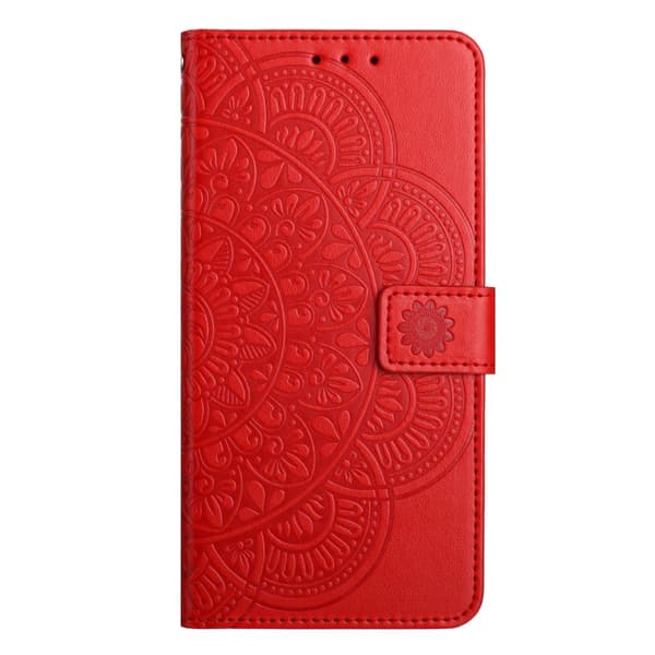 SKALO Samsung A15 5G Mandala Plånboksfodral - Röd
