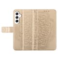 Pikkukuva 2 / 8: SKALO Samsung A15 5G Mandala lompakkokotelo - Kulta
