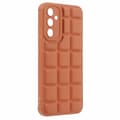 Miniatyrbillede 3 af 6: SKALO Samsung A15 5G Puffer Bumper TPU-Cover - Brun