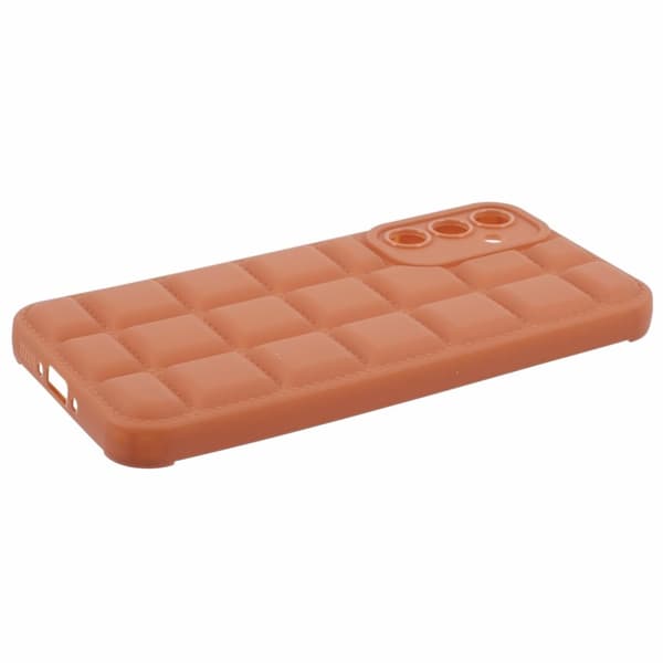 SKALO Samsung A15 5G Puffer Bumper TPU-Cover - Brun