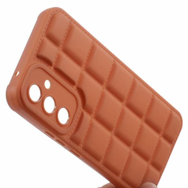 SKALO Samsung A15 5G Puffer Bumper TPU-Cover - Brun