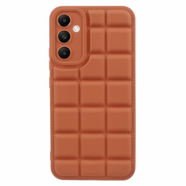 SKALO Samsung A15 5G Puffer Bumper TPU-Cover - Brun