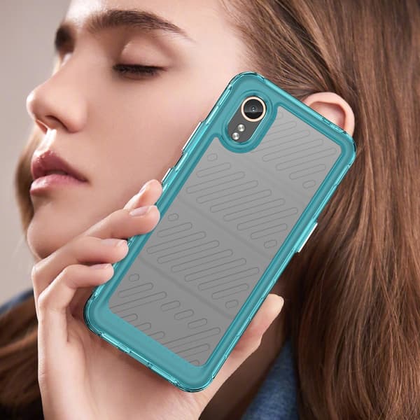 SKALO Samsung Xcover 7 Armor Hybrid Bumper Cover - Turkis