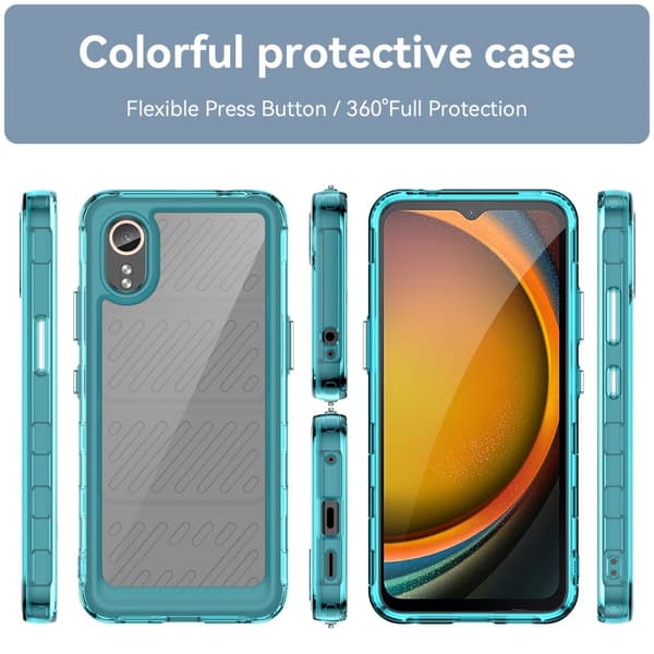 SKALO Samsung Xcover 7 Armor Hybrid Bumper Cover - Turkis
