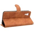 Miniatyrbild 3 av 6: SKALO Samsung Xcover 7 Matt PU-Läder Plånboksfodral - Brun