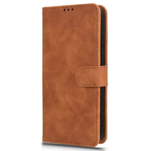 SKALO Samsung Xcover 7 Matt PU-Läder Plånboksfodral - Brun