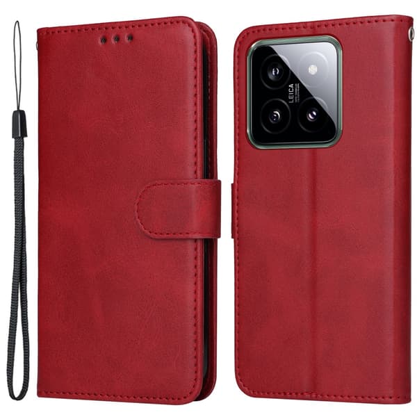 SKALO Xiaomi 14 5G PU-Läder Plånboksfodral