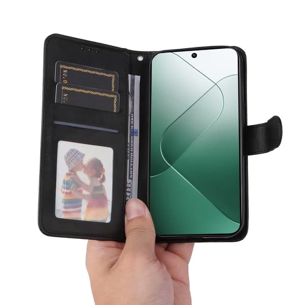 SKALO Xiaomi 14 5G PU-Läder Plånboksfodral