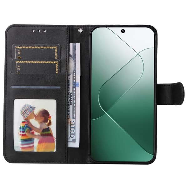 SKALO Xiaomi 14 5G PU-Läder Plånboksfodral