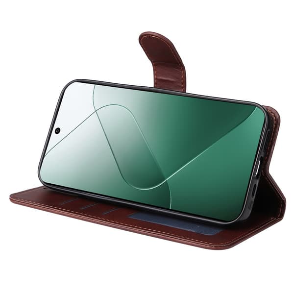 SKALO Xiaomi 14 5G PU-Läder Plånboksfodral
