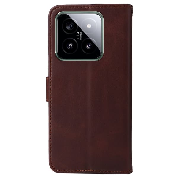SKALO Xiaomi 14 5G PU-Läder Plånboksfodral