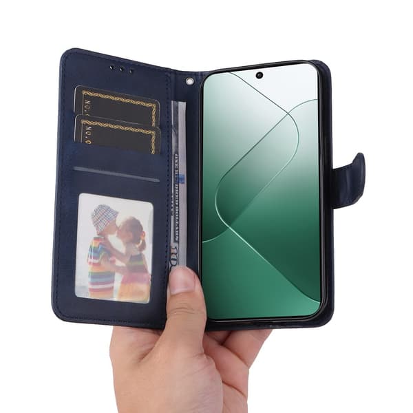 SKALO Xiaomi 14 5G PU-Läder Plånboksfodral