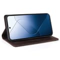 Pikkukuva 2 / 8: SKALO Xiaomi 14 5G GQ.UTROBE Lompakkokotelo PU-nahkaa - Ruskea