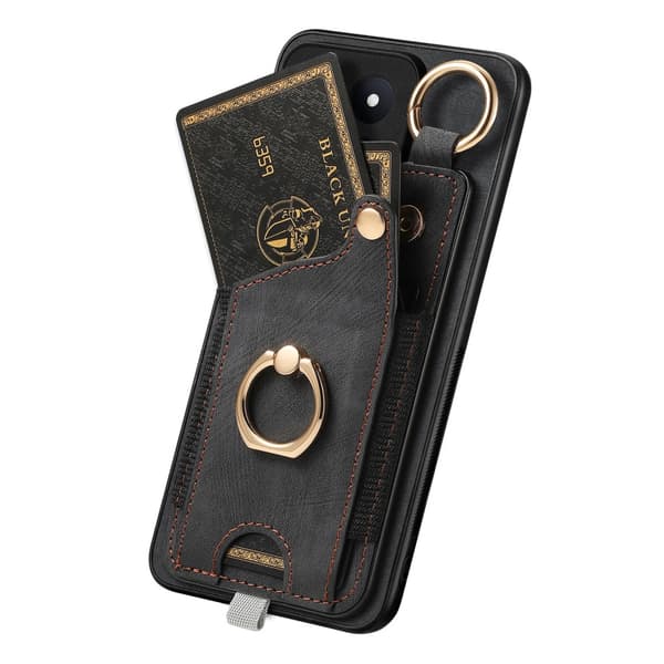 SKALO Xiaomi 14 5G PU-læder Cover med Pung - Sort