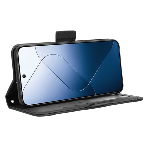 SKALO Xiaomi 14 5G 6-FACK Plånboksfodral - Svart