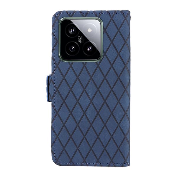 SKALO Xiaomi 14 5G Tikattu Lompakko - Sininen
