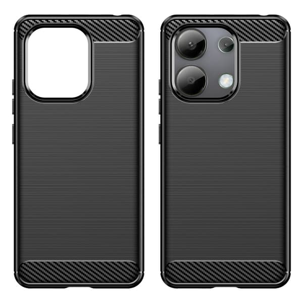 SKALO Xiaomi Redmi Note 13 4G Armor Carbon Stødsikker TPU-cover