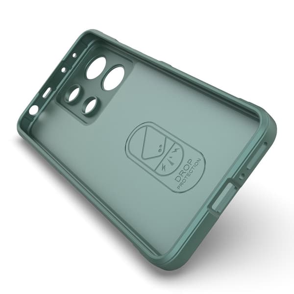 SKALO Xiaomi Redmi Note 13 4G Rugged Bumpers TPU-suojakuori - Vihreä