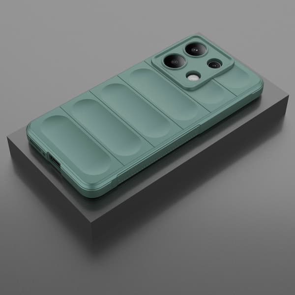 SKALO Xiaomi Redmi Note 13 4G Rugged Bumpers TPU-suojakuori - Vihreä
