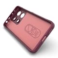 Pikkukuva 5 / 7: SKALO Xiaomi Redmi Note 13 4G Rugged Bumpers TPU-suojakuori - Viininpunainen