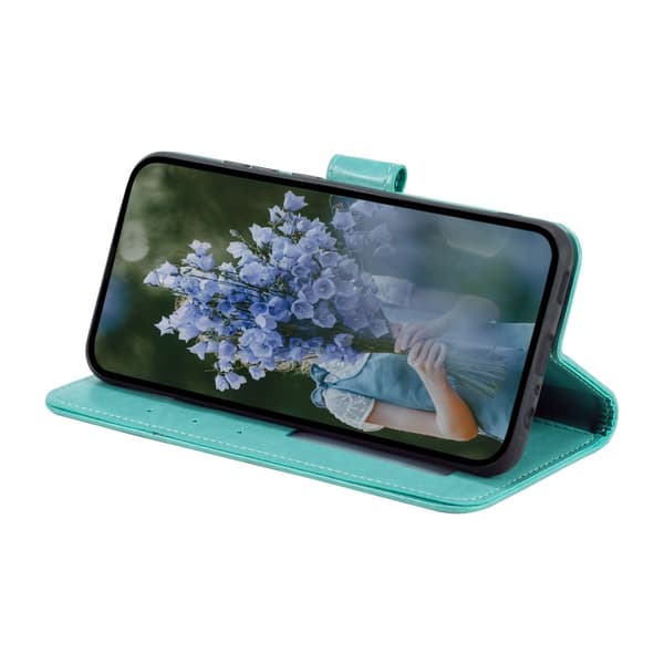 SKALO Xiaomi Redmi Note 13 4G Mandala Flip Cover - Turkis