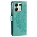 Miniatyrbillede 5 af 7: SKALO Xiaomi Redmi Note 13 4G Mandala Flip Cover - Turkis