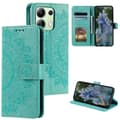 Miniatyrbillede 7 af 7: SKALO Xiaomi Redmi Note 13 4G Mandala Flip Cover - Turkis