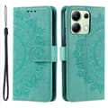 Miniatyrbillede 1 af 7: SKALO Xiaomi Redmi Note 13 4G Mandala Flip Cover - Turkis