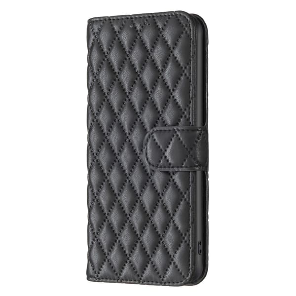 SKALO Xiaomi Redmi Note 13 4G BINFEN COLOR Quiltat Plånbok - Svart