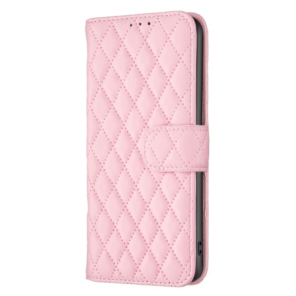 SKALO Xiaomi Redmi Note 13 4G BINFEN COLOR Quiltat Plånbok - Rosa