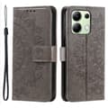 Pikkukuva 1 / 7: SKALO Xiaomi Redmi Note 13 4G Mandala lompakkokotelo - Harmaa