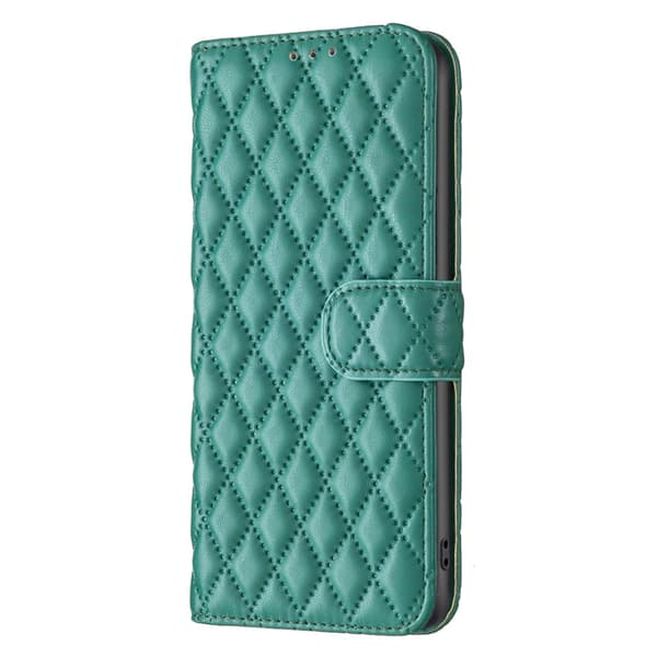 SKALO Xiaomi Redmi Note 13 4G BINFEN COLOR Quiltat Plånbok - Grön
