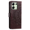Pikkukuva 4 / 6: SKALO Xiaomi Redmi Note 13 4G Mandala lompakkokotelo - Ruskea