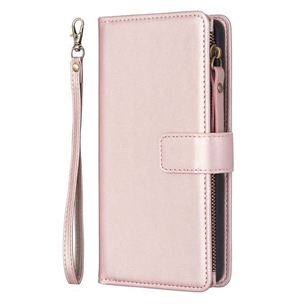 SKALO Xiaomi Redmi Note 13 4G Big Wallet 11-FACK Plånboksfodral - Roséguld