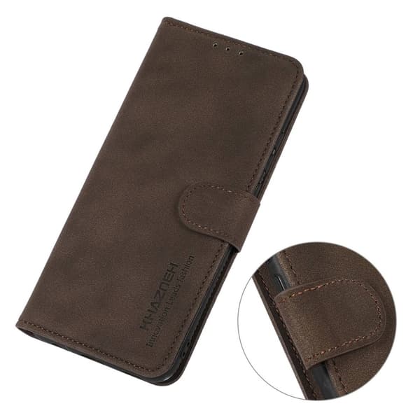 SKALO Xiaomi Redmi Note 13 5G KHAZNEH Plånboksfodral i PU-Läder - Brun