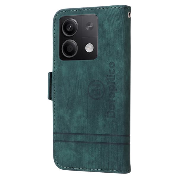 SKALO Xiaomi Redmi Note 13 5G BETOPNICE 001 Plånboksfodral i PU-Läder - Grön