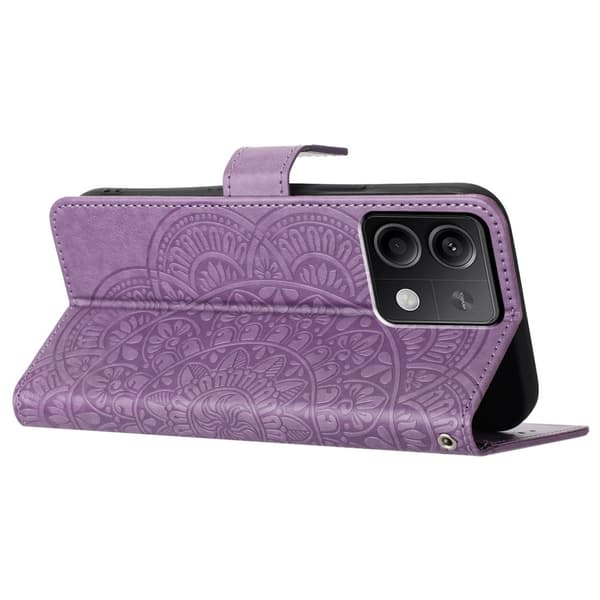 SKALO Xiaomi Redmi Note 13 5G Mandala Flip Cover - Lilla