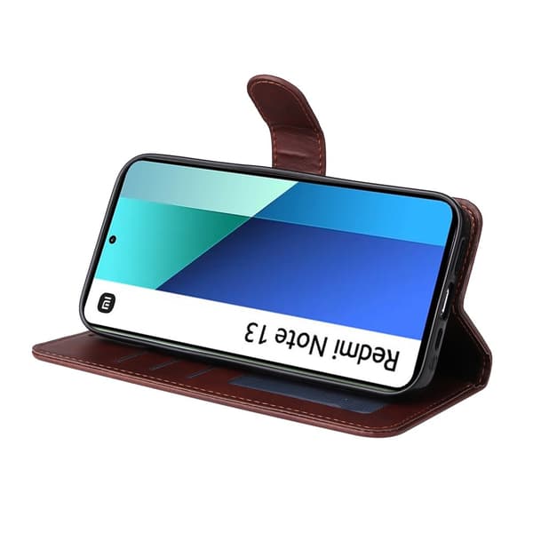 SKALO Xiaomi Redmi Note 13 4G PU-Läder Plånboksfodral