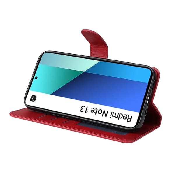 SKALO Xiaomi Redmi Note 13 4G PU-Läder Plånboksfodral